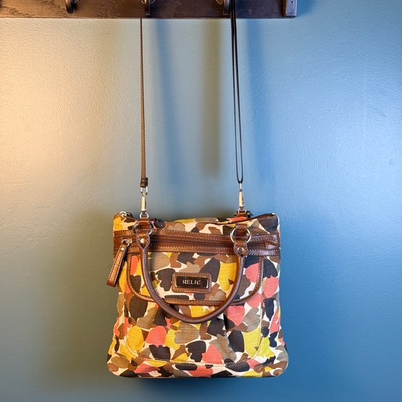 Relic by Fossil Carrie Retro Floral Satchel Bag - Picture 13 of 13